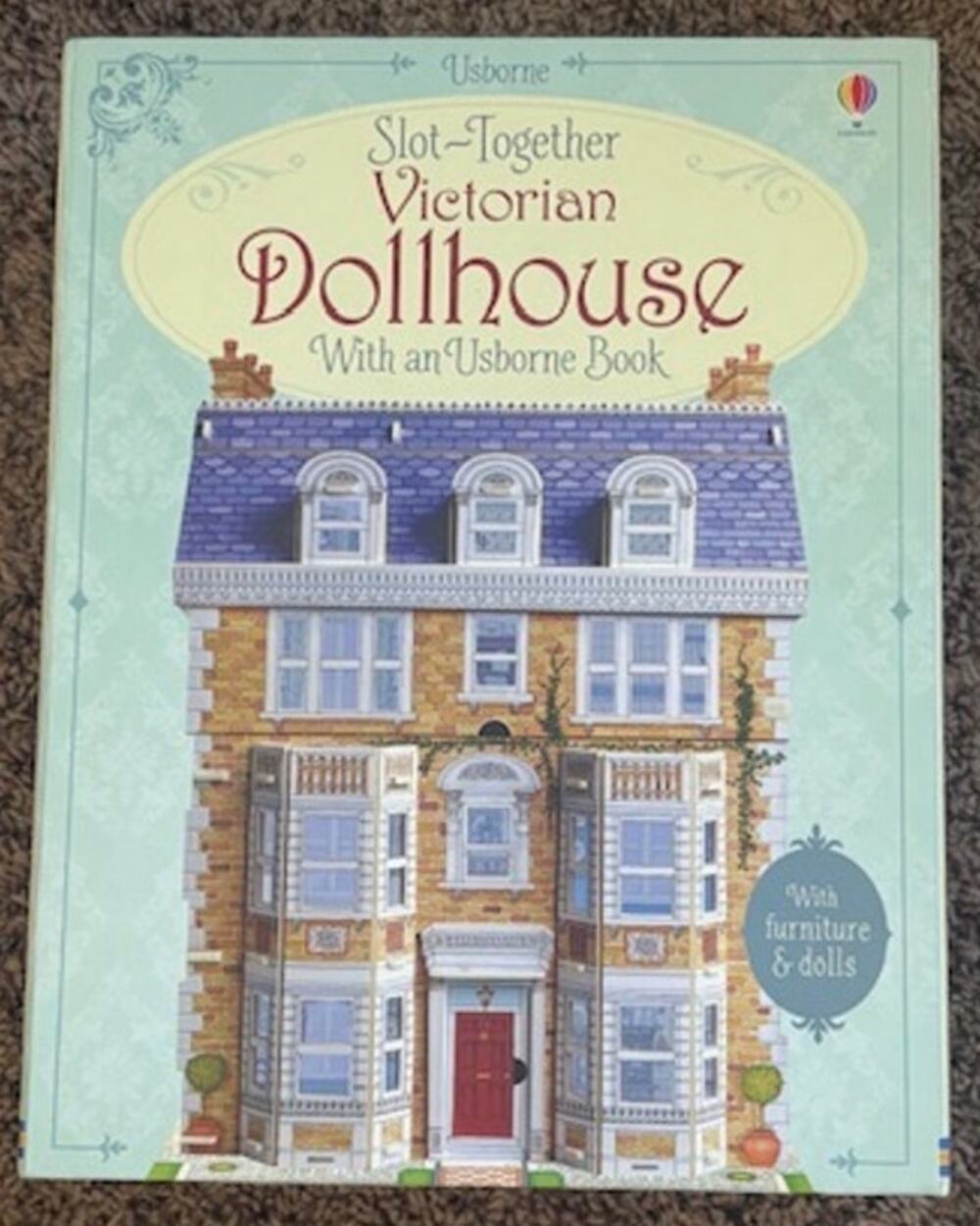 Usborne Slot Together Victorian Dollhouse Book And Press-Out Model Set